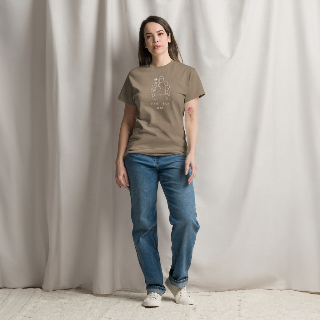 Follow Jesus Christian T-Shirt | Light Print