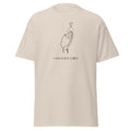 Natural beige T-shirt with black praying hands, a heart outline, and I Am God’s Child lettering, front view.