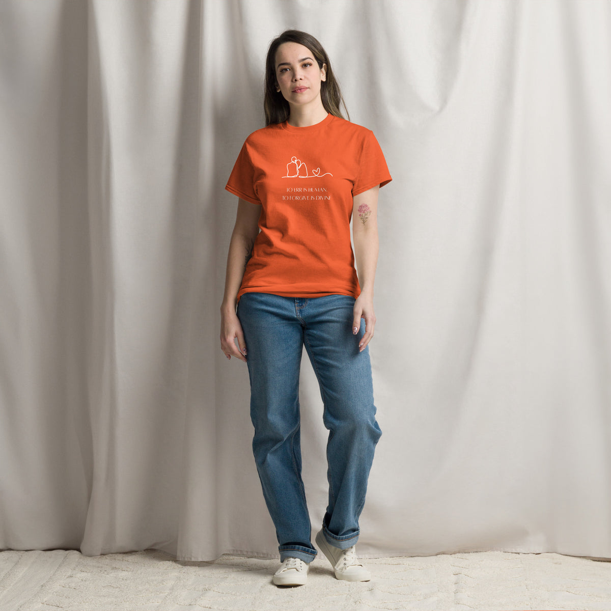 To Err Is Human To Forgive Is Divine Christian T-Shirt | Light Print