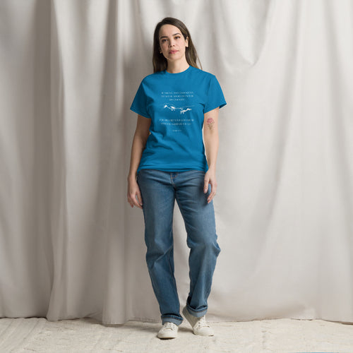 Be Strong and Courageous Bible Verse T-Shirt | Light Print