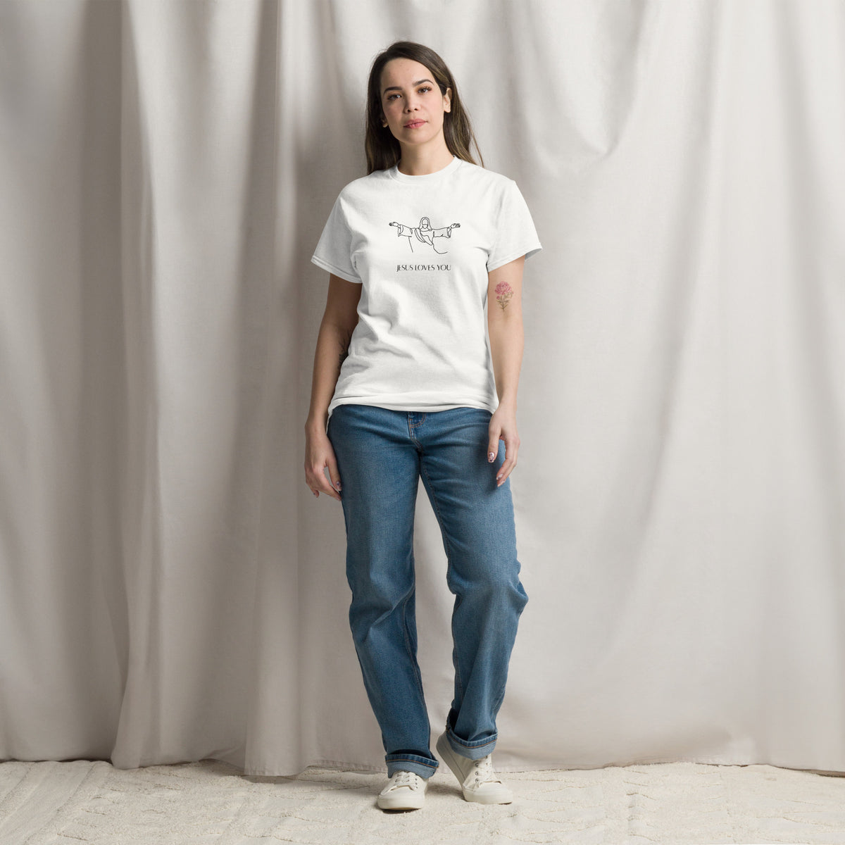 Jesus Loves You Christian T-Shirt | Dark Print
