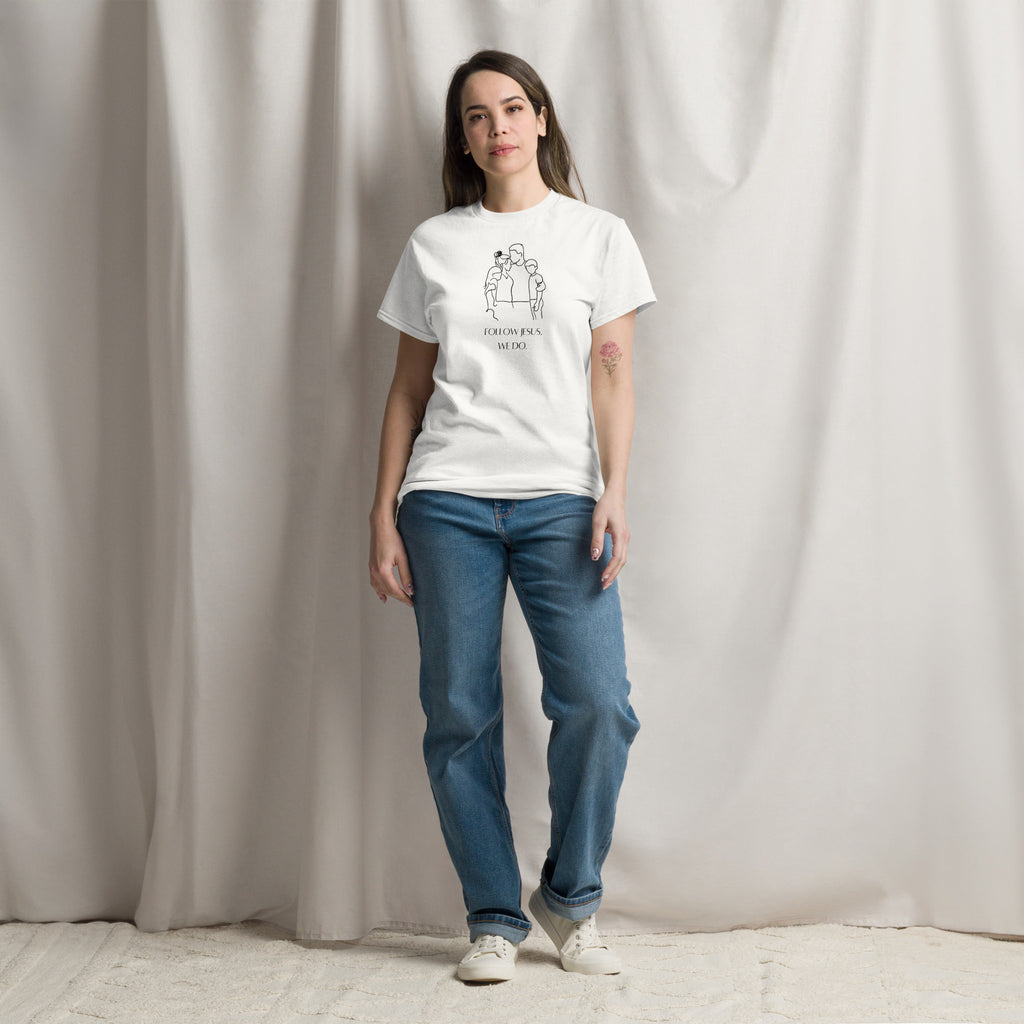 Follow Jesus Christian T-Shirt | Dark Print